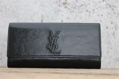 ysl black patent clutch bag|yves Saint Laurent evening bags.